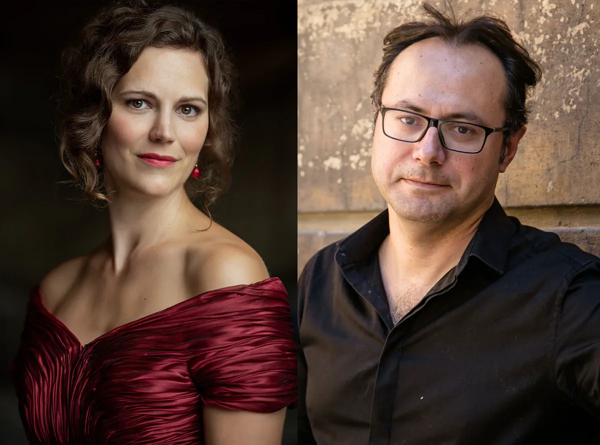 Béa Droz et Frédéric Isoletta posent en tenu de concert