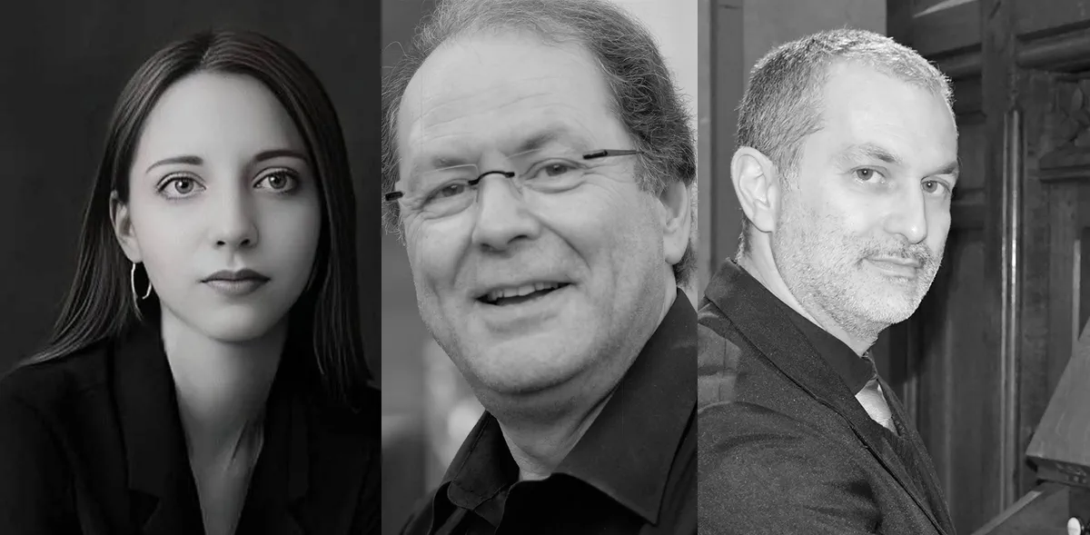Cécile Lo Bianco, Richard et Stéphane Catalanotti posent en tenu de concert